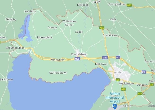 Antrim BT41 - 88 positive cases and infection rate of 206.0 per 100K