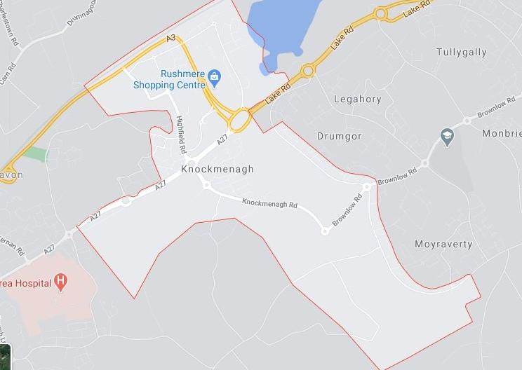 Craigavon postal prefix - 7 positive cases or 275.6 cases per 100K population