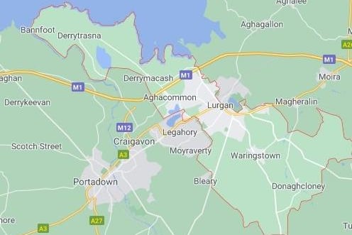 BT66 Craigavon  - 82 positive cases or 228.6 per 100K infection rate