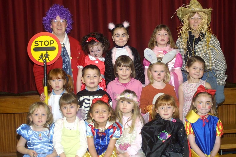 Pupils from Ampertaine PS who dressed up as their favourite book characters to celebrate World Book Day.mm1207-201ar.