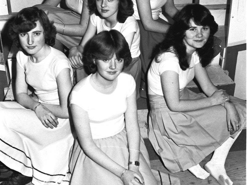 January 1981... The speciality dancers who appeared in the production of 'Cinderella' at the Marian Hall, Shantallow.
