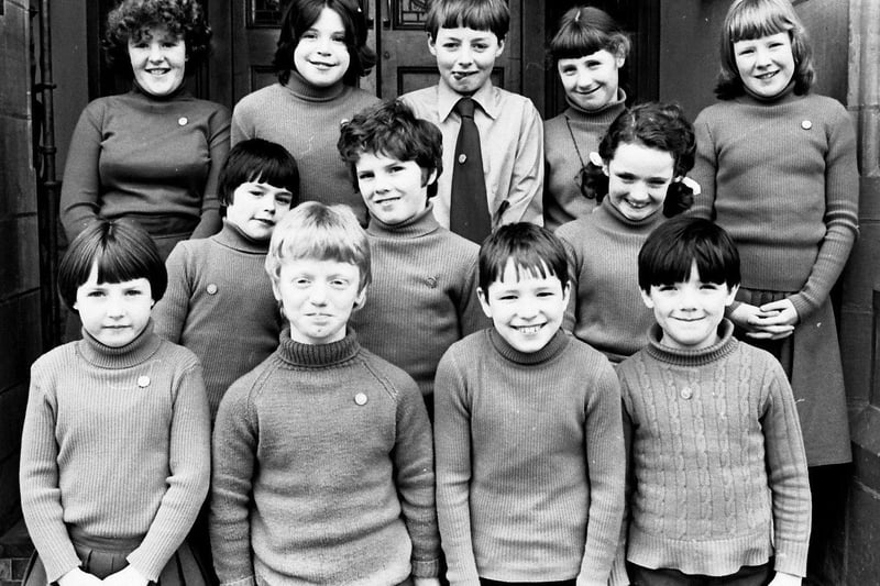 February 1980... Belmont House School, Derry, winners of the percussion band competition at Londonderry Feis.