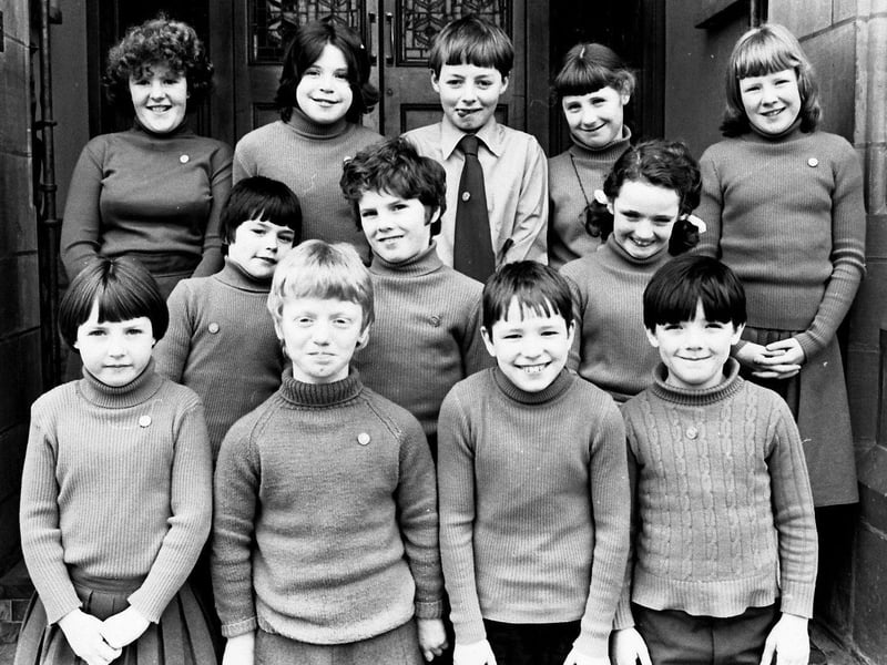 February 1980... Belmont House School, Derry, winners of the percussion band competition at Londonderry Feis.