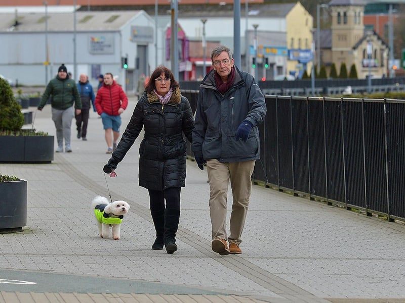 People get some exercise along the riverfront. DER2106GS –  007