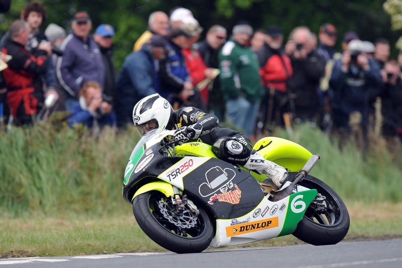 William Dunlop won the 250cc race on the MD Racing TSR250 Honda at the 2011 Tandragee 100.