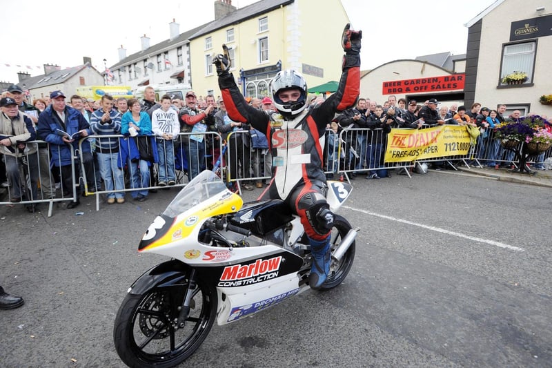 Michael Dunlop was a popular winner in front of his home fans in the 125cc race at Armoy in 2009.