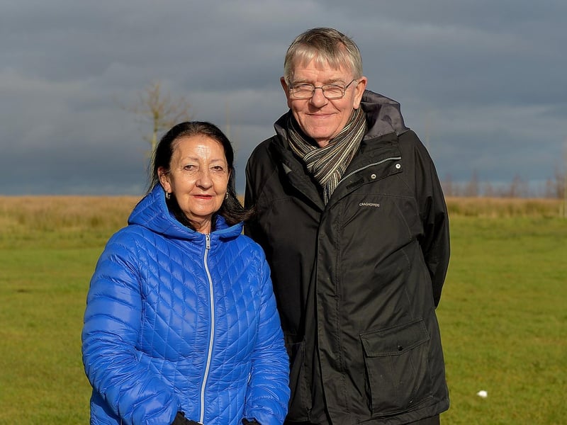 Ray and Michael McGinley pictured in Culmore Country Park recently. DER2107GS – 004