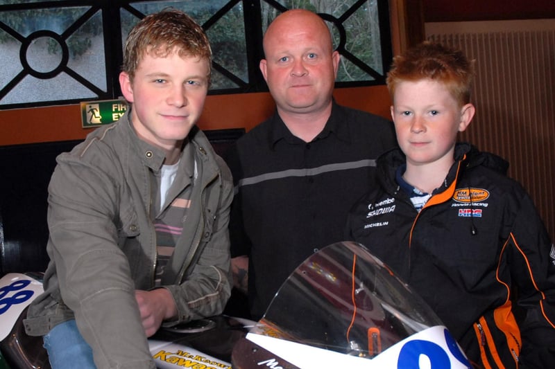 It was a family affair for the Young family from Cookstown at the launch of this year’s Cookstown 100 at the Royal Hotel, on Tuesday evening of this week, with Autotech rider Mark, brother, William and dad Neill.mm1607-174ar.