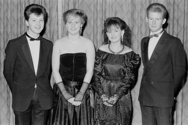 Enjoying the formal are, from left, Frankie McDermott, Mary Freeman, Regina Curran and Colin Colhoun.