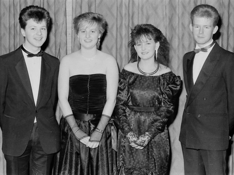 Enjoying the formal are, from left, Frankie McDermott, Mary Freeman, Regina Curran and Colin Colhoun.