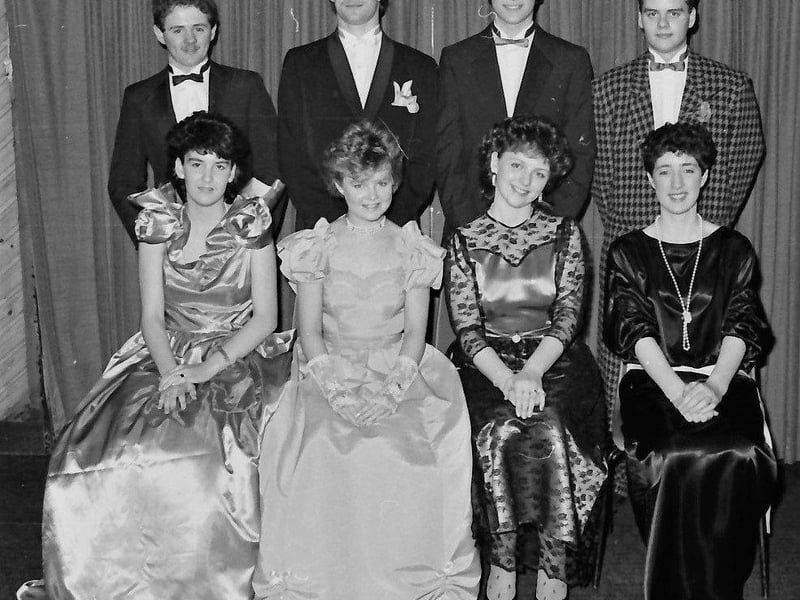 Seated are Marie Matthewson, Jacqueline McDaid, Yvonne Doherty and Fiona Hume. At back are John Porter, Chris McGrellis, Alan Nash and Rodney Martin.