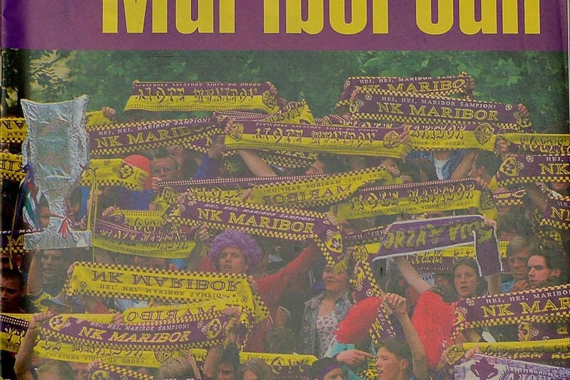 The Maribor match programme as Derry City lost out at the Stadion Ljudski vrt in 1997.