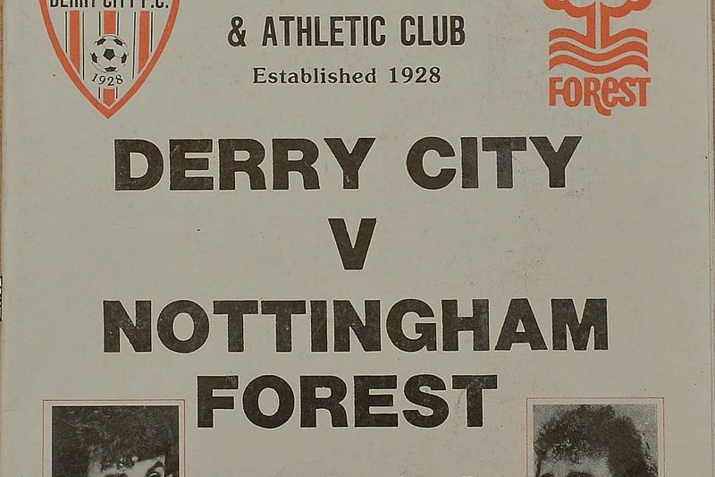 On May 5th 1986  Brian Clough's Nottingham Forest arrived at Brandywell Stadium to take on Derry City in a high profile friendly.