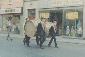 This old photograph taken on 'The Twelfth' by former King's Arms Hotel assistant manager Gareth Jones gives a fascinating glimpse into how Larne Main Street looked in the late 1960s.