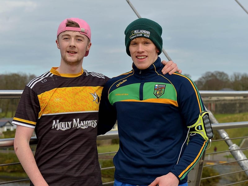 Eoghan Doherty and Jay Murphy were out for a jog along the Peace Bridge recently. DER2109GS – 013