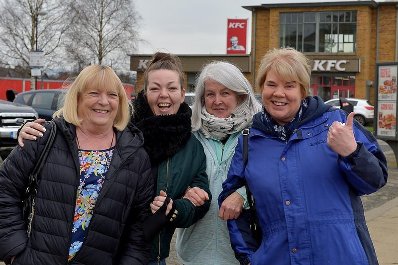 Alice, Catherine, Martina and Mags enjoy a walk along Queen’s Quay recently. Photos: George Sweeney. DER2109GS – 006