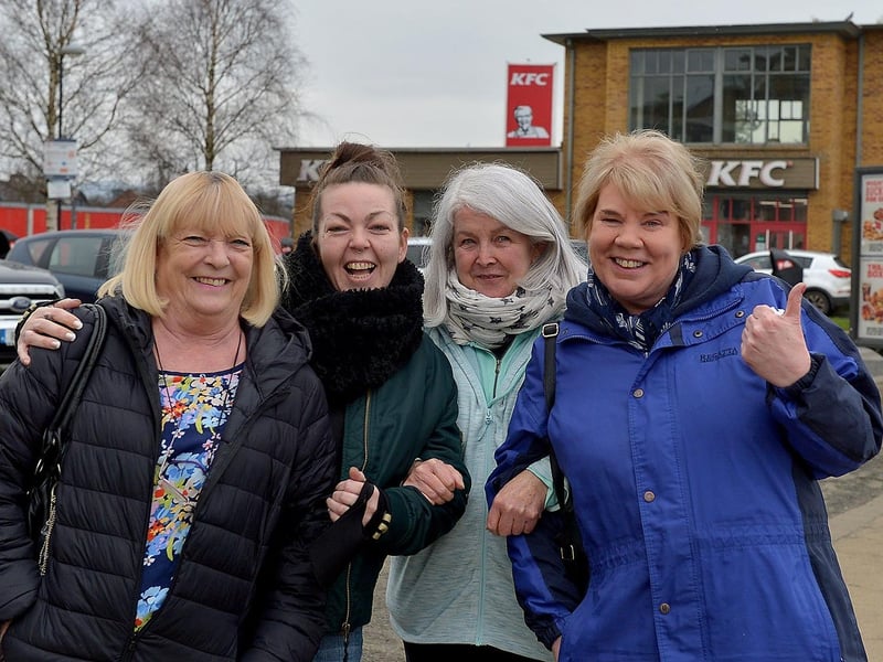 Alice, Catherine, Martina and Mags enjoy a walk along Queen’s Quay recently. Photos: George Sweeney. DER2109GS – 006