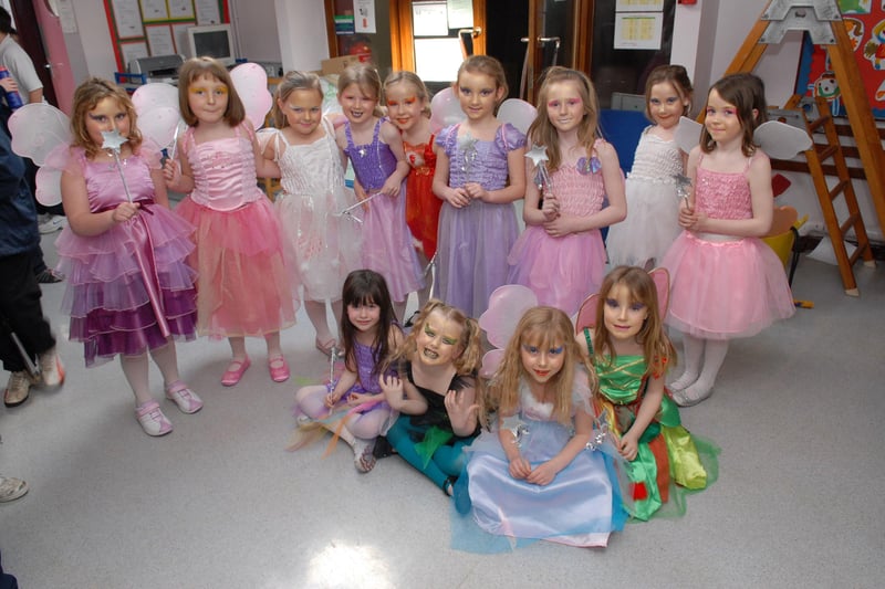 Fairies taking part in the Olderfleet P.S. Easter production in March 2007. LT14-340-PR