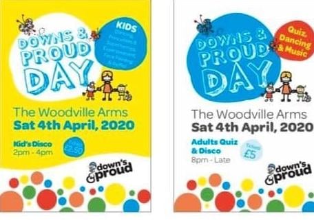 Down’s and Proud Day, Woodville Arms Lurgan, April 4
Lurgan based charity Down’s and Proud will be holding their big annual fundraiser next month in The Woodville Arms. There will be a children’s fancy dress fun day with dancers, a Disney princess show, superheroes, a magician and face-painters. The Down’s & Proud choir are also singing a few songs. In the evening there will be a quiz night, disco and raffle for the adults. Tickets on sale at The Woodville.