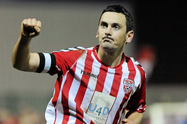Finished the First Divisions top scorer in 2010. Went on to become Derry's all-time top scorer with 114 goals. He left the club for Glenavon in 2013 and sadly passed away in February 2016. No. 18 jersey retired in his honour.
