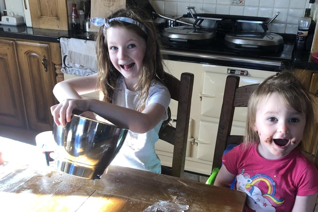 Abbie Johnston and sister Jodie love baking