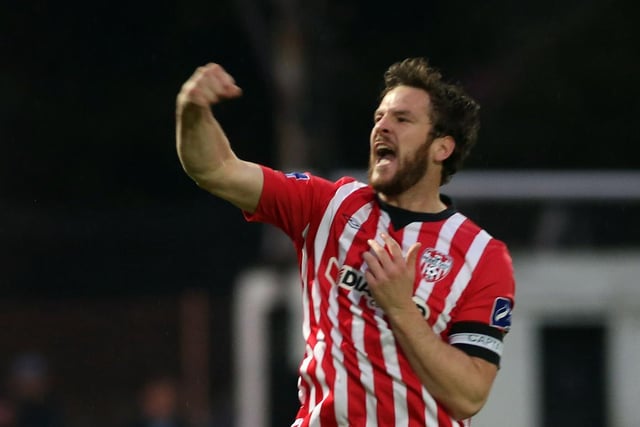 Ryan McBride    (Centre-Back):   What a player and warrior Ryan was. He loved a tackle and loved playing for Derry City. He is still sorely missed.