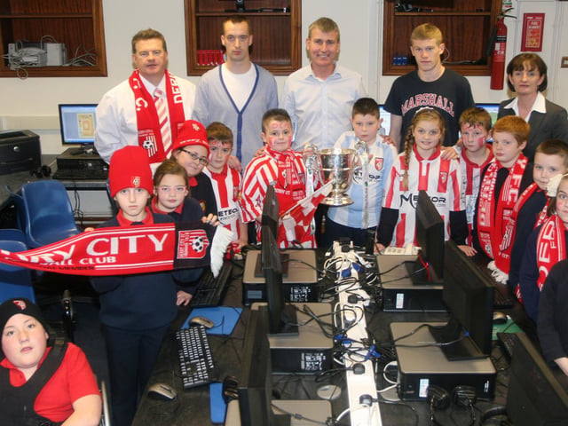 Kenny usedthe city's history togalvanise the community and get bums on seats at Brandywell. He was a big believer in getting the players involved with schools, disability groups, youth football clubs and the general public.