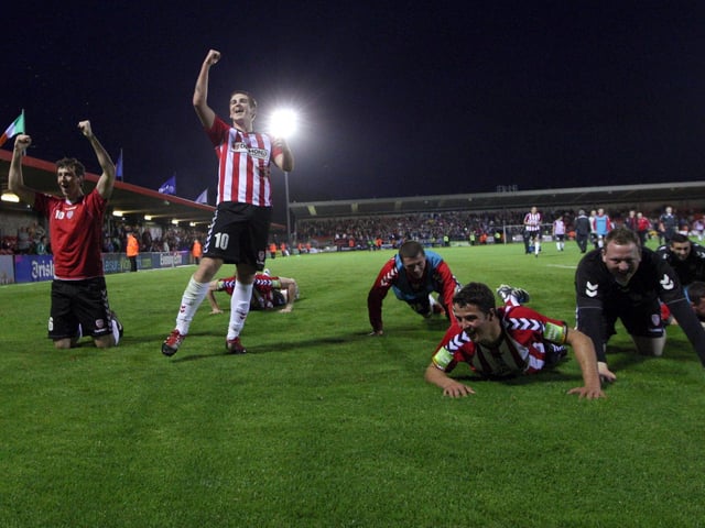 In 2011 Derry were back in the top flight and against the odds Kenny guided the team to a lofty third place and to a League Cup victory. His second spell at Derry included two League Cup triumphs and the First Division title.