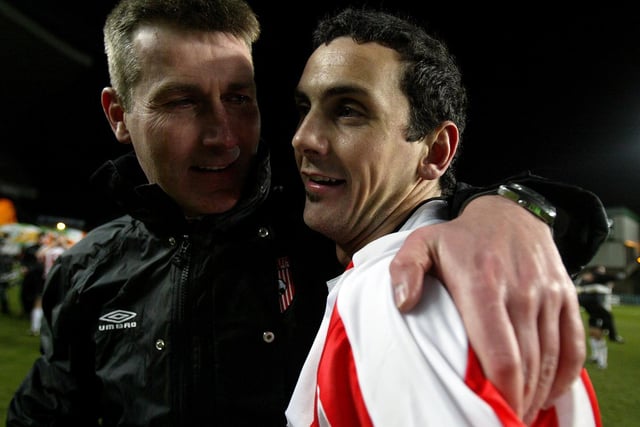 Kenny's man-management was one of his biggest strengths and helped shape the career of Derry City's record goalscorer, the late great, Mark Farren. Under Kenny, Farren became an iconic figure at Brandywell.
