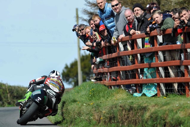 A young Michael Dunlop won the 250cc race at the Cookstown 100.