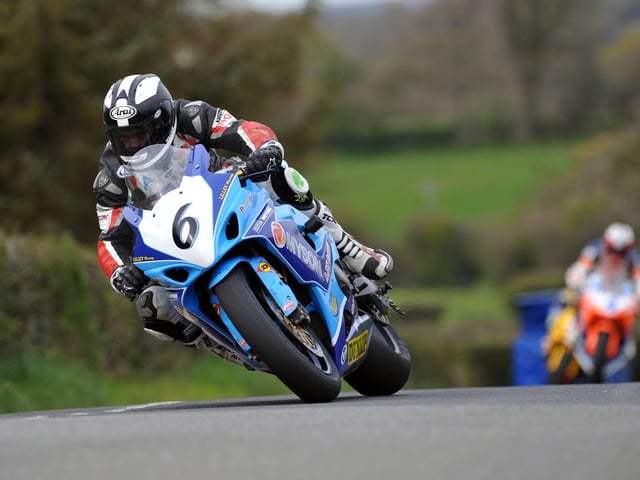Ballymoney's William Dunlop on Raymond Lilley's 1000cc Suzuki.