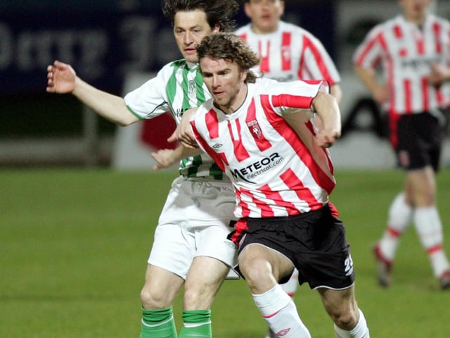 Paddy McCourt (Right-Wing): What a player Paddy was and I don't know what to say about how good he was. I remember his debut for us against Bohemians and three or four Bohs players were chasing him and couldn't get near him and I thought wow. He also like me got a better first touch because of Hargy's throw-in's.