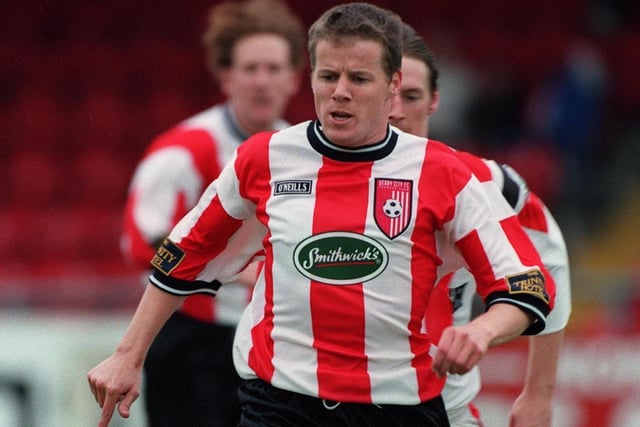 James Keddy    (Left-Wing):   People talk about sides doing a 'high press now', we were doing that in 1996-97 under Felix Healy and Jamsie was always pushing in on the full-back. The year we won the league I think he scored 11/12 goals from the left wing and he was an unbelievable player for us that season.