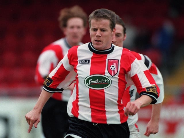 James Keddy (Left-Wing): People talk about sides doing a 'high press now', we were doing that in 1996-97 under Felix Healy and Jamsie was always pushing in on the full-back. The year we won the league I think he scored 11/12 goals from the left wing and he was an unbelievable player for us that season.