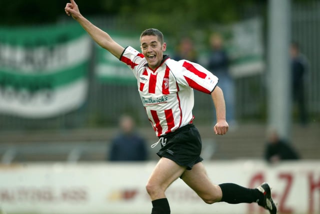 Gary Beckett    (Centre-Midfielder - Derry City):    Gary was so intelligent he could have played anywhere, his awareness, strength and passing were second to none. He scored a lot of important goals in the 1996-97 season.