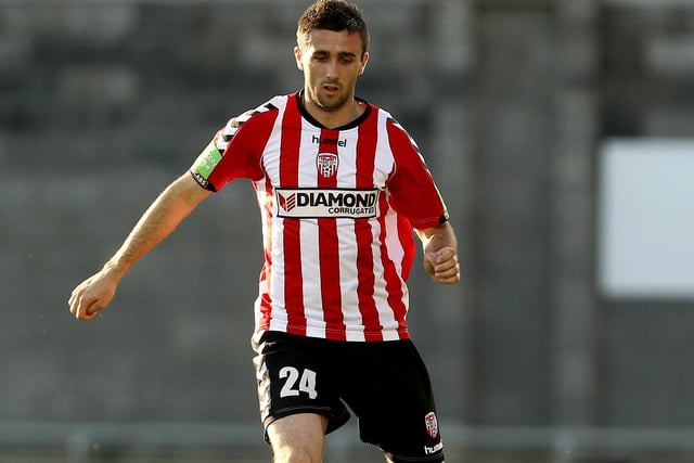 Danny Lafferty   (Left-Back):   A player who just got better and better when he came to Derry. Very good one on one defending but his ability on the ball and his link up with James McClean was unreal on the left hand side for those few seasons they played together.
