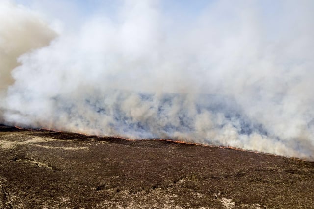 Fire-fighters are battling two large gorse fires in County Antrim.

PICTURE MCAULEY MULTIMEDIA