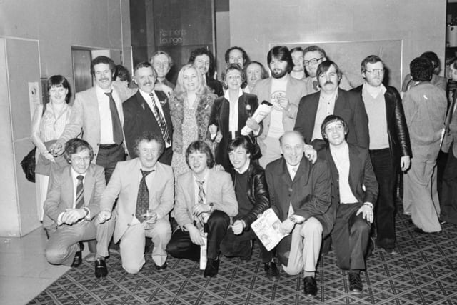 Group of Nash fans from Derry and Glasgow pictured at the Albany Hotel after the fight.