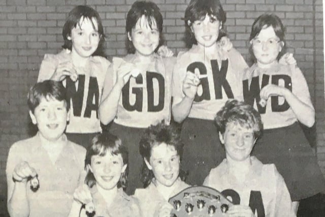 St Patrick's Primary School netball team who won the Southern Education and Library Board's netball league in 1987