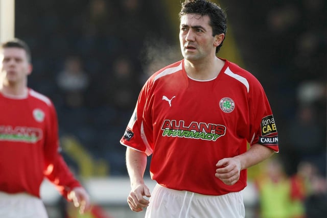 Peter Hutton   (Centre-Back   -   Cliftonville):    I only got to play with Pizza for one season at Cliftonville and I think it might of been one of his last in football, but I grew up watching him at the Brandywell and you could still see his quality. Would love to have played with him more.