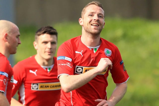 Marc Smyth   (Centre-Back   -   Cliftonville):    I think Marc was a major reason for our success at Cliftonville, he took us to a new level. I think his record was 7 trophies in around 140 games. He used to read the game so well and was so good on the ball.