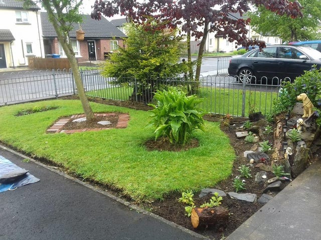 Georgie Cairns: "This garden was done in three weeks. It was covered over for 15 years. Lockdown,well nothing better to do".