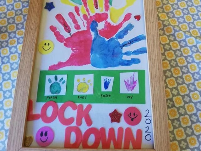 Annette Friel: "Lockdown 2020...Staying at home and keeping our family safe".