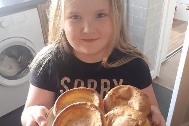 Danella McCauley: "My daughter learning to bake scones, pancakes, potato bread turnovers but her favourite is Yorkshire puddings".