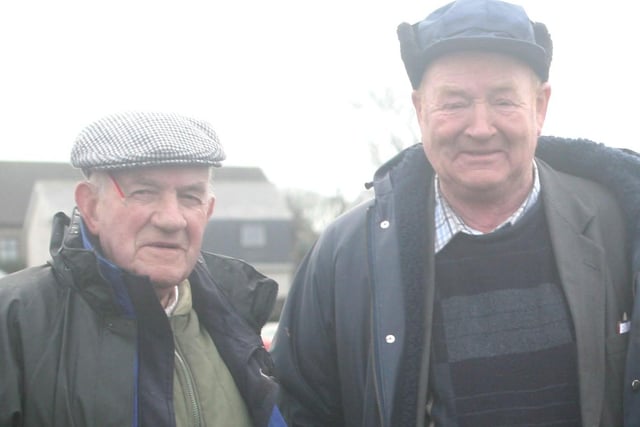 Lawrence McMullan and Brian Simpson enjoying the Coleraine Ploughing Match on Monday held at Ballywillan Road, Portrush.  Pic: Steven McAuley / Kevin McAuley Photography.