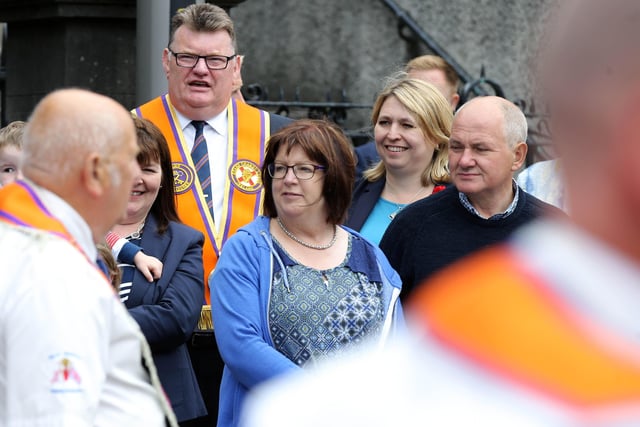 Press Eye - Belfast - Northern Ireland - 12th July 2018 

Secretary of State for Northern Ireland visits the North Down 'Twelfth' celebrations in Newtownards