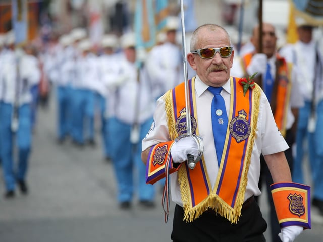 Press Eye - Belfast - Northern Ireland - 12th July 2018
General view of the North Down 'Twelfth' celebrations in Newtownards town centre, County Down.
Photo by Kelvin Boyes / Press Eye.