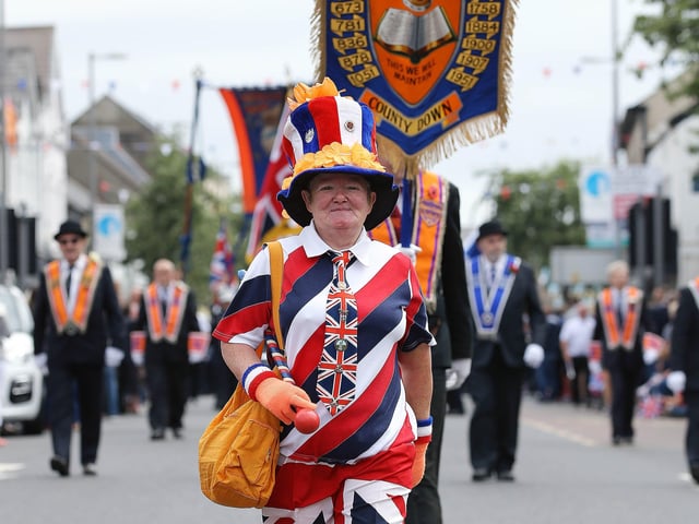 Press Eye - Belfast - Northern Ireland - 12th July 2018 General view of the North Down 'Twelfth' celebrations in Newtownards town centre, County Down.Photo by Kelvin Boyes / Press Eye.