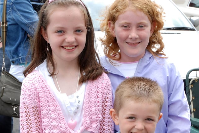 Matthew and Lindsay Morton and friend pictured at the 12th of July celebrations at Dungannon, last Thursday