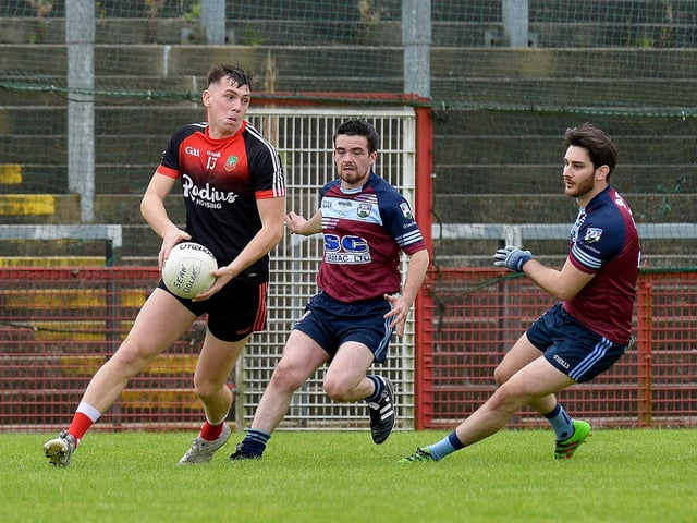 Serious footballer with the ability to take men on and beat them. Can score from anywhere and is good enough to play for any club in the county. Serious athlete and will only get better.